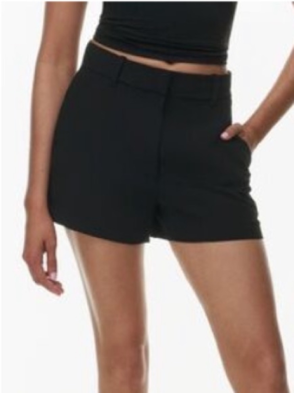 Wilfred Black Crepe Shorts Sz 12 With Pockets